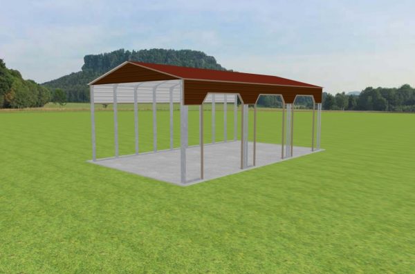 3 Car Carport 26 x 45 x 15