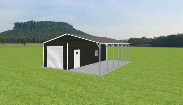 Carport with Storage 24 x 30 x 9