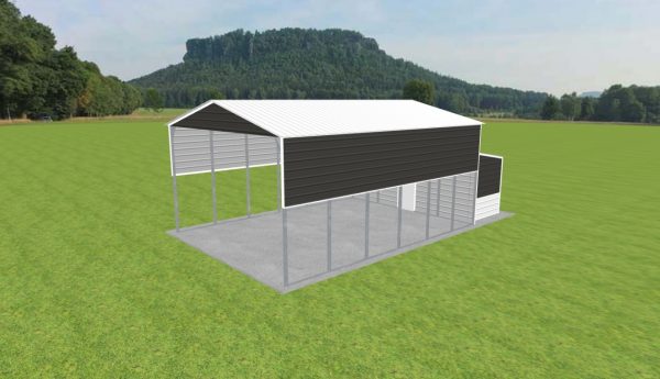 Carport with Storage 22 x 30 x 13