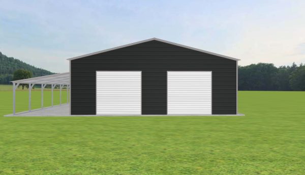 2 Car Garage with Lean To 30 x 30 x 10 - Image 3