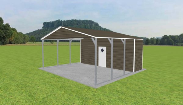 Carport with Storage 22 x 20 x 9