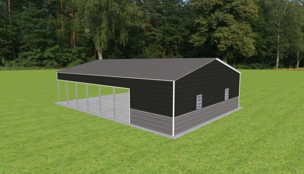 Carport with Storage 28 x 40 x 9 - Image 3