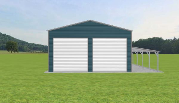 Garage with Lean To 24 x 20 x 12 - Image 3