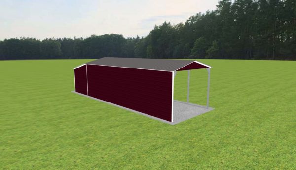 Carport with Storage 12 x 30 x 9 - Image 4