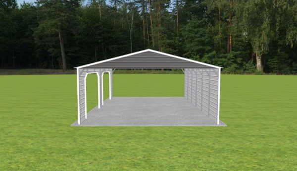 2 Car Carport 22 x 30 x 9 - Image 3