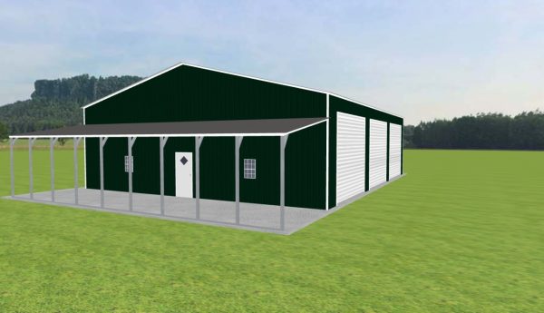 Garage with Lean To 44 x 55 x 14 - Image 2