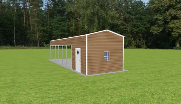 Carport with Storage 12 x 40 x 10 - Image 3