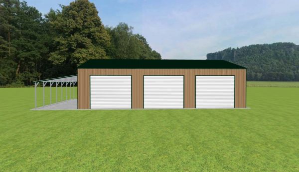 Garage with Lean To 36 x 50 x 12 - Image 3