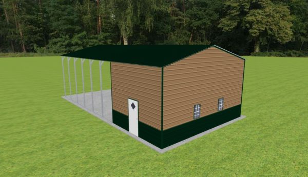 Carport with Storage 24 x 45 x 13 - Image 3