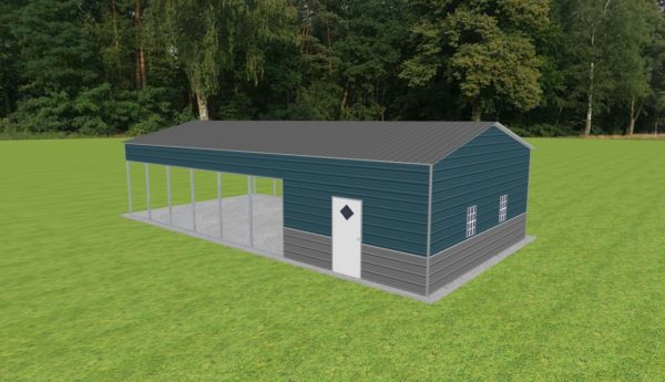 Carport with Storage 22 x 45 x 10 - Image 3