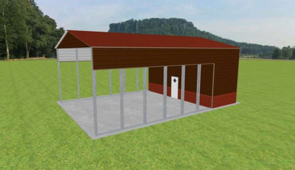 Carport with Storage 28 x 40 x 15