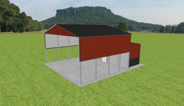 Carport with Storage 24 x 20 x 12