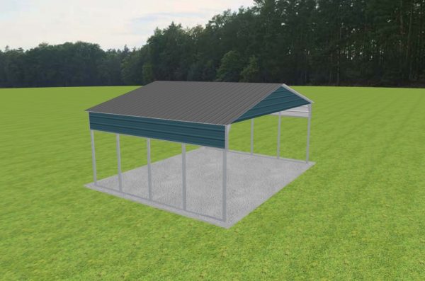 3 Car Carport 26 x 20 x 10 - Image 3