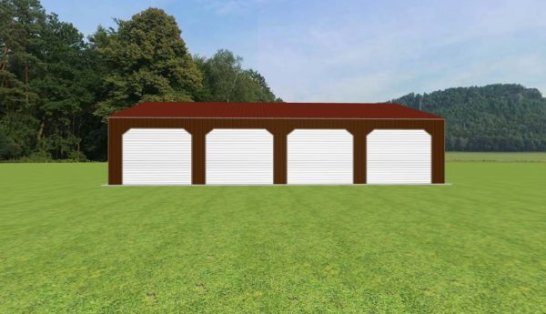 Metal Garage with Lean To 50 x 60 x 12 - Image 3