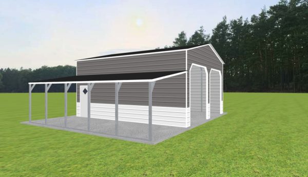 2 Car Carport 22 x 25 x 12 - Image 3