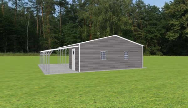 Carport with Storage 24 x 30 x 8 - Image 3