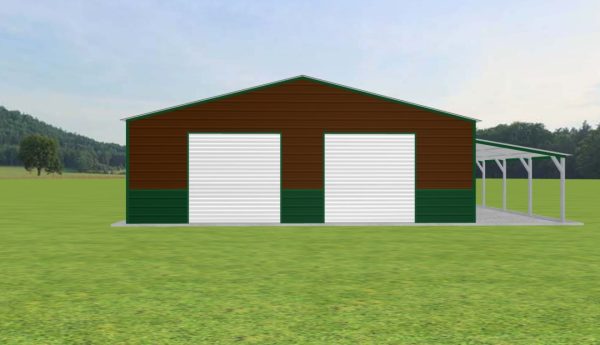 Double Garage with Lean To 30 x 20 x 9 - Image 3