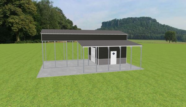 Carport with Storage 18 x 40 x 15 - Image 2