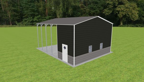 Carport with Storage 24 x 30 x 14 - Image 3