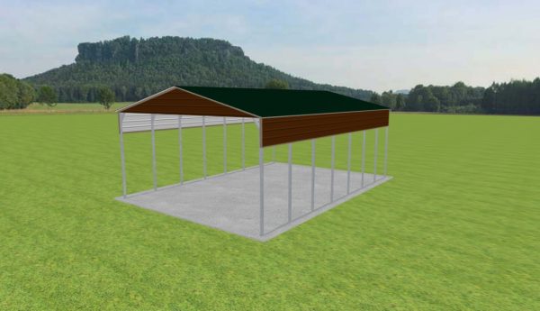 2 Car Carport 24 x 35 x 12