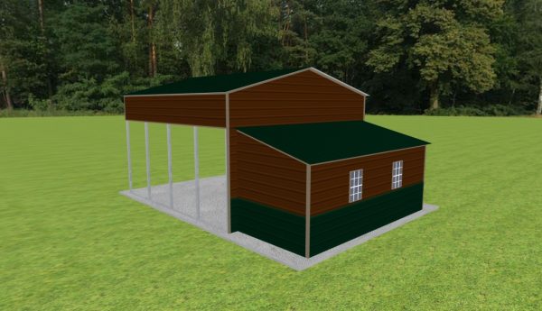 Carport with Storage 20 x 20 x 12 - Image 2