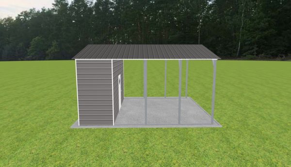 Carport with Storage 18 x 20 x 10 - Image 3