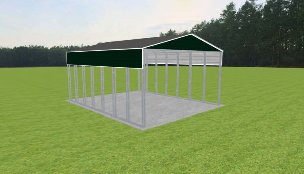 3 Car Carport 28 x 35 x 15