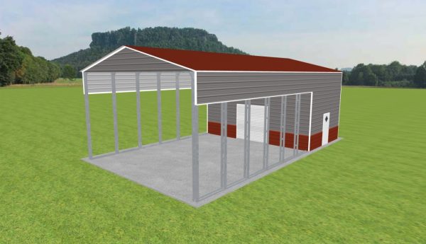 Carport with Storage 26 x 45 x 15