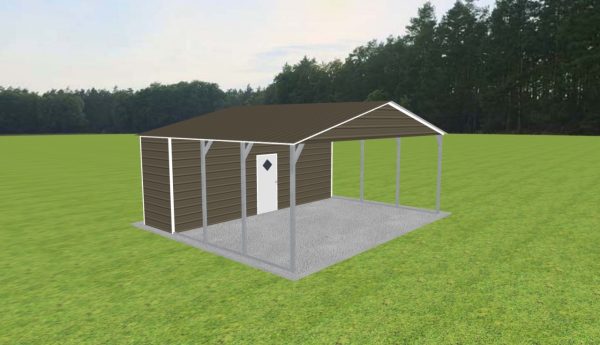 Carport with Storage 24 x 20 x 9