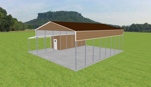 Carport with Storage 28 x 40 x 13 - Image 4