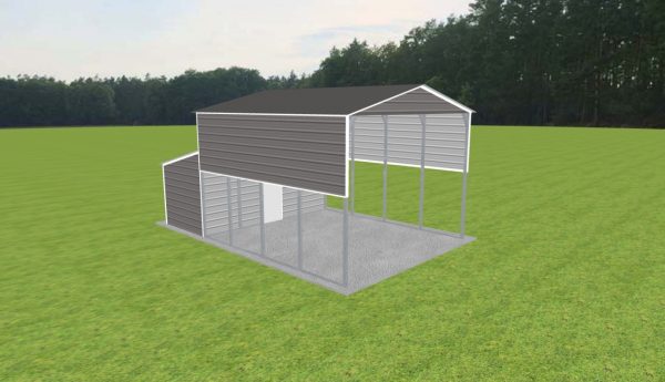 Carport with Storage 18 x 20 x 13 - Image 3