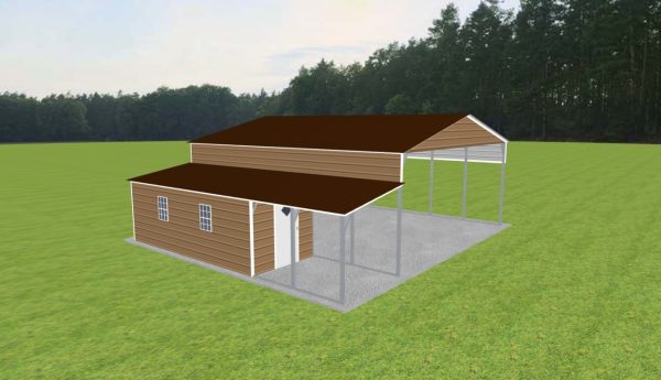 Carport with Storage 26 x 30 x 11