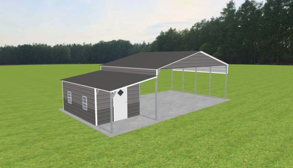 Carport with Storage 28 x 20 x 10