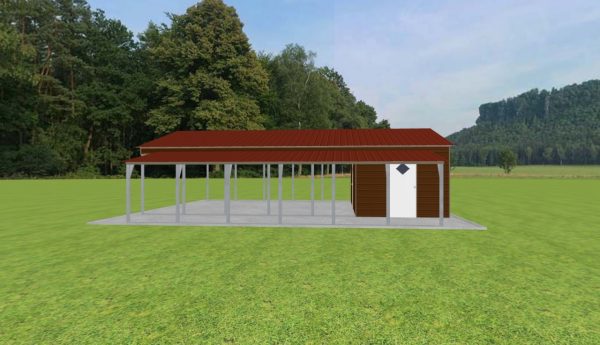 Carport with Storage 24 x 35 x 8 - Image 3