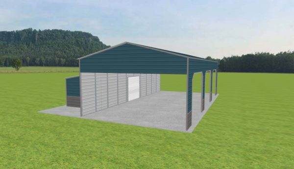 Carport with Storage 24 x 50 x 13 - Image 4