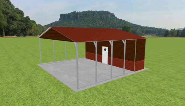 Carport with Storage 26 x 25 x 10