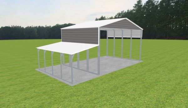 3 Car Carport 30 x 20 x 15 - Image 2