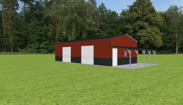 Garage with Lean To 20 x 40 x 10