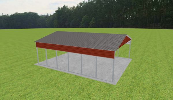 2 Car Carport 24 x 30 x 9 - Image 3