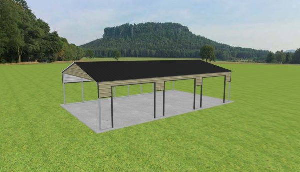 3 Car Carport 24 x 40 x 9