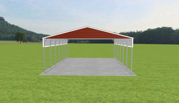 2 Car Carport 24 x 30 x 10 - Image 2