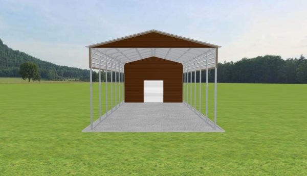 Carport with Storage 18 x 50 x 12 - Image 2