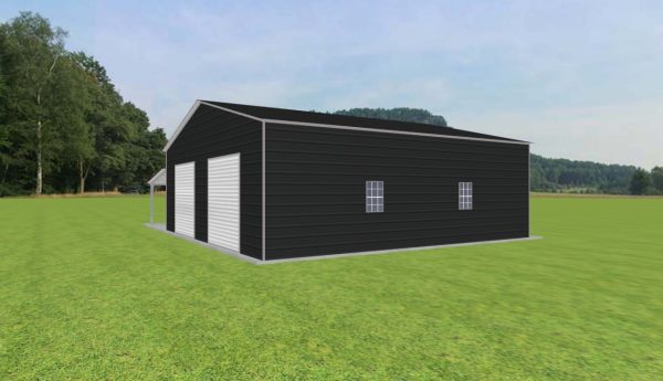 2 Car Garage with Lean To 30 x 30 x 10 - Image 4