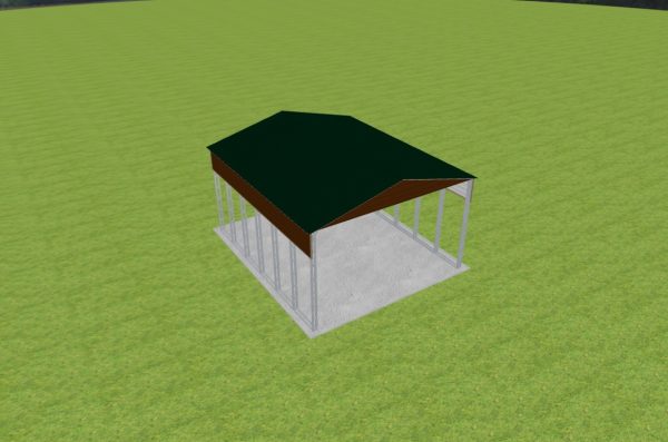 3 Car Carport 26 x 30 x 15 - Image 4