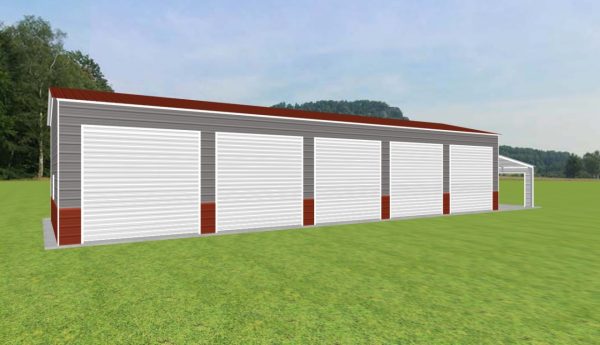 5 Car Garage with Lean To 22 x 60 x 12 - Image 2