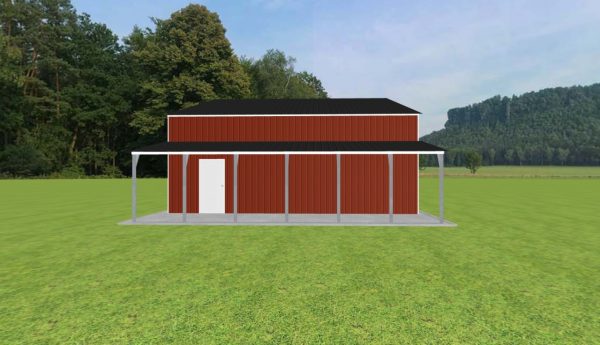 Garage with Lean To 50 x 30 x 12 - Image 2