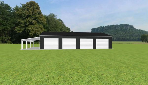 Garage with Lean To 36 x 55 x 10 - Image 3