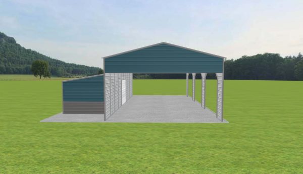 Carport with Storage 24 x 50 x 13 - Image 3