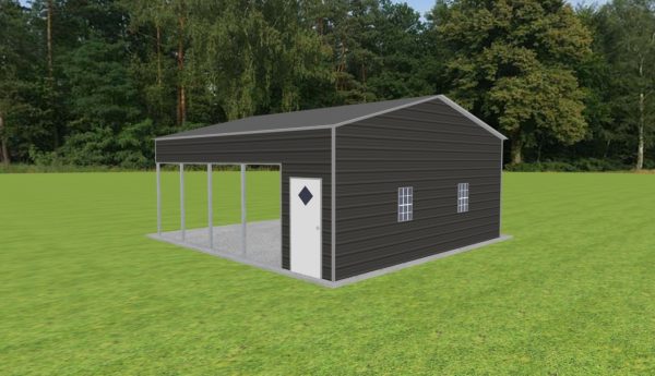 Carport with Storage 24 x 25 x 10 - Image 3