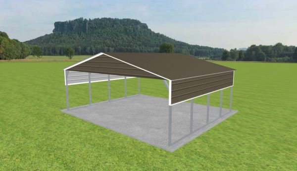 2 Car Carport 24 x 20 x 8